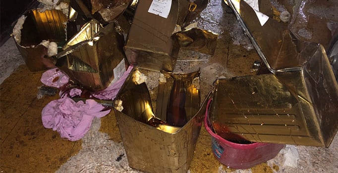 Gaziantep'te kargodaki bal kutularından 61,5 kilo eroin çıktı