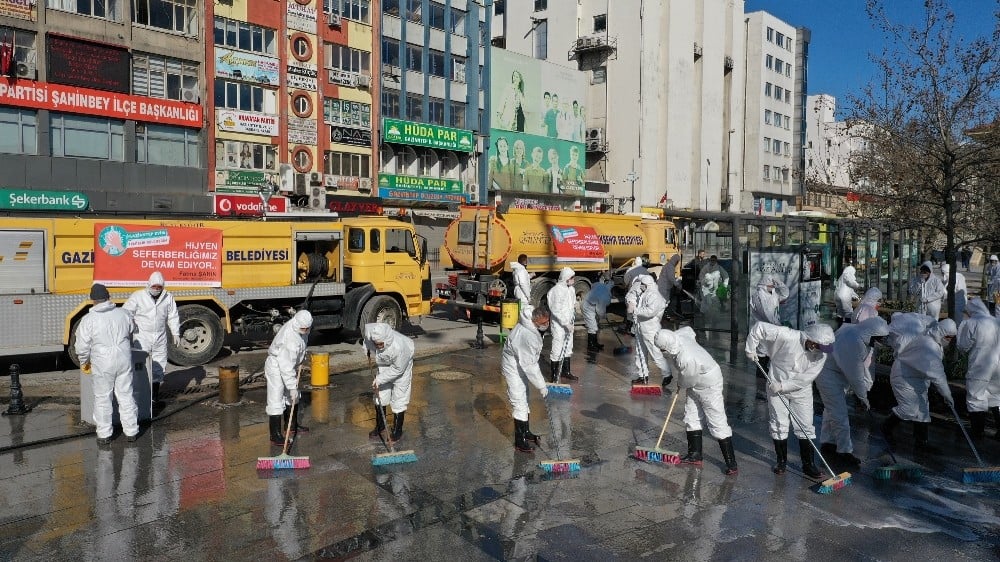 Gaziantep’te korona virüs mücadelesi 