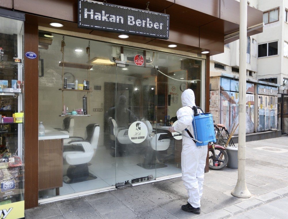 Gaziantep’te kuaför ve berberlere hijyen desteği 