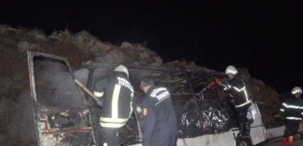 Gaziantep'te minibüs faciası