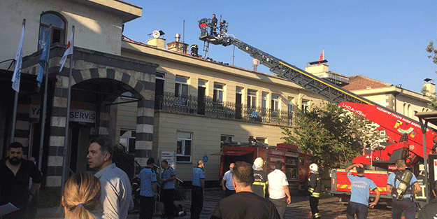Gaziantep'te özel bir hastanede yangın çıktı