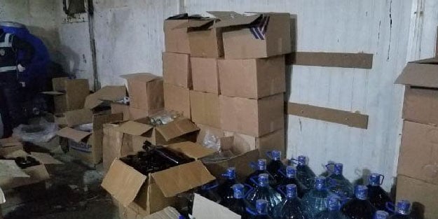 Gaziantep'te sahte içki operasyonu! 3 gözaltı