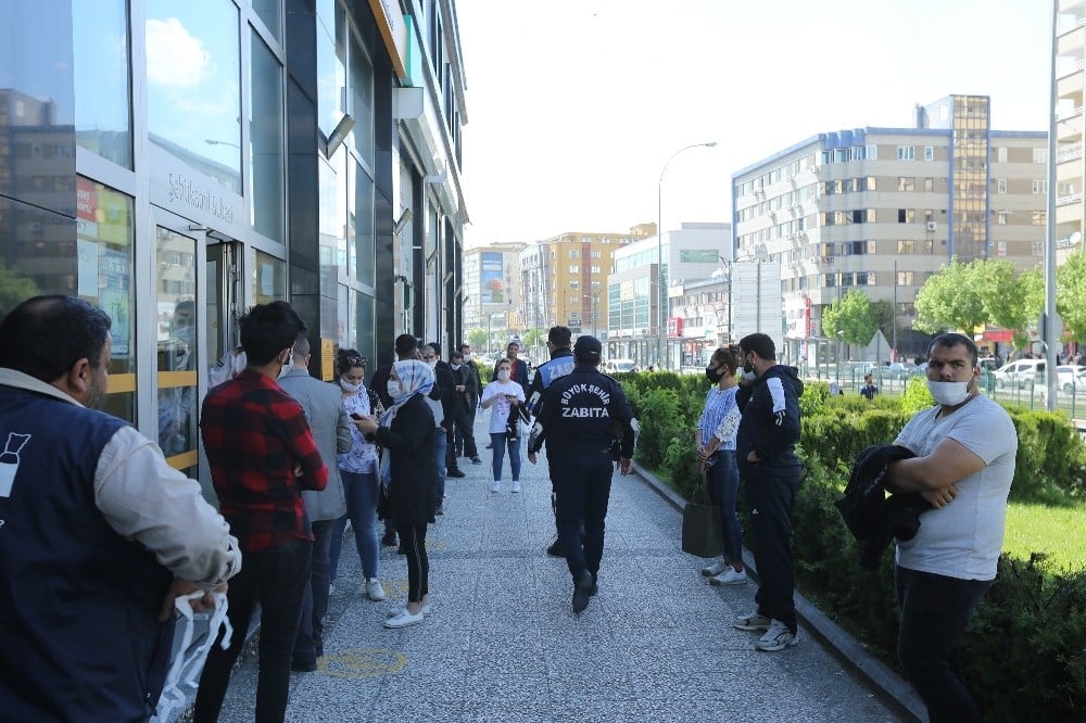 Gaziantep’te sosyal mesafe denetimi 