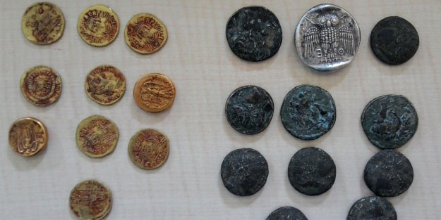 Gaziantep'te tarihi eser operasyonunda 245 sikke ele geçirildi