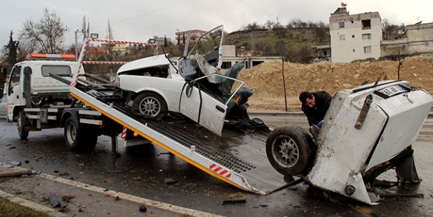 Gaziantep'te trafik kazası: 2 yaralı