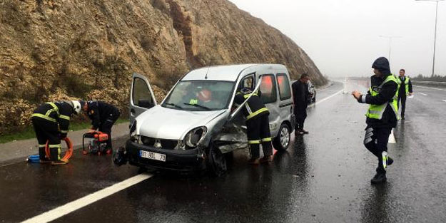 Gaziantep'te trafik kazası: 4 yaralı