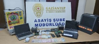 Gaziantep’te yasadışı bahis operasyonu 