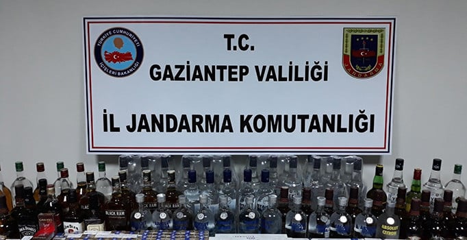 Gaziantep'te yılbaşı öncesi sahte ve kaçak içki operasyonu