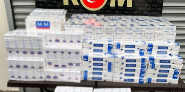 Gaziantep'te yüklü miktarda gümrük kaçağı sigara ele geçirildi