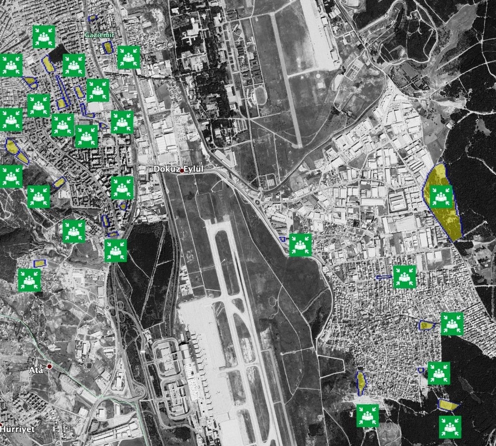 Gaziemir’de 100 bin kişinin toplanabileceği 38 toplanma alanı belirlendi 