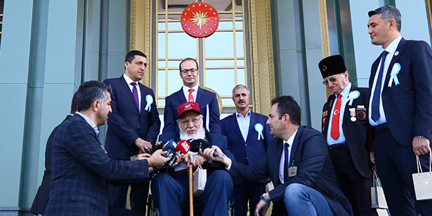 Gazilerden Erdoğan'a ziyaret! 