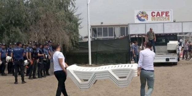 Gazinin darp edildiği kafede rezalet! Çok sayıda polis ve zabıta sevk edildi