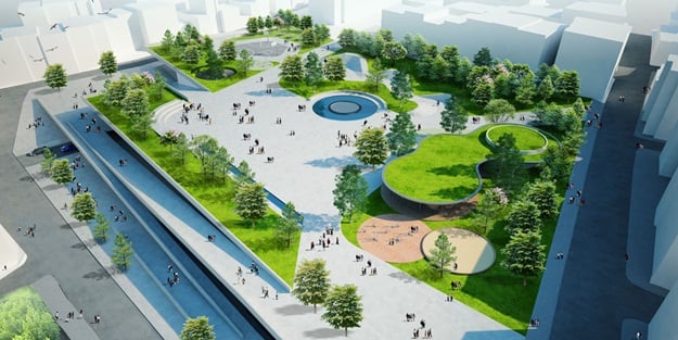 Gaziosmanpaşa Stadyumu'nun yerine muhteşem bir spor kompleksi ve semt meydanı geliyor