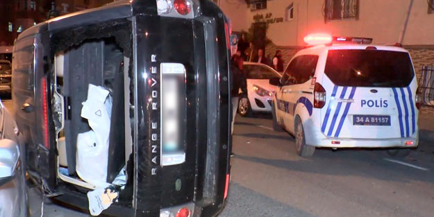 Gaziosmanpaşa'da cip sokaktaki 6 araca çarptı