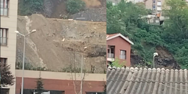 Çok sayıda gecekondu etkilenmişti: İşte toprak kayması anının görüntüleri