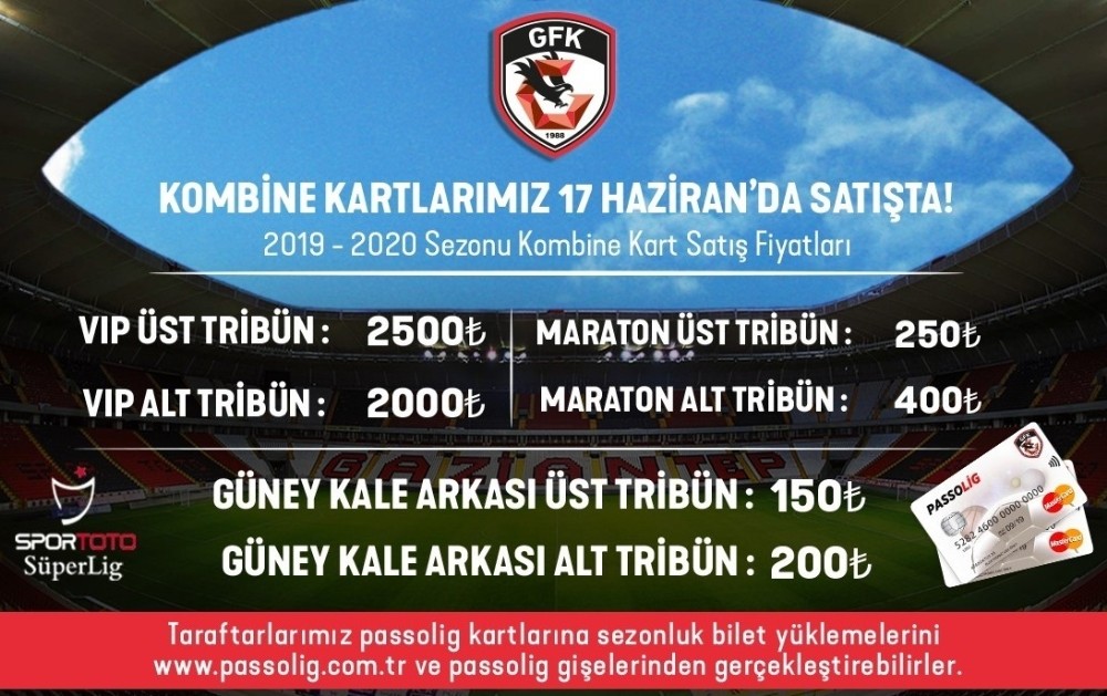Gazişehir Gaziantep’te kombine satışları başladı 