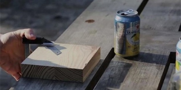 İçecek kutusuyla inanılmaz bir şey yaptı!