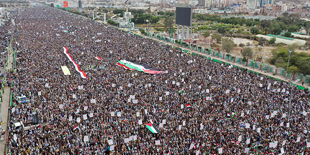 Gazze için devasa yürüyüş! Tüm ülke sokağa döküldü