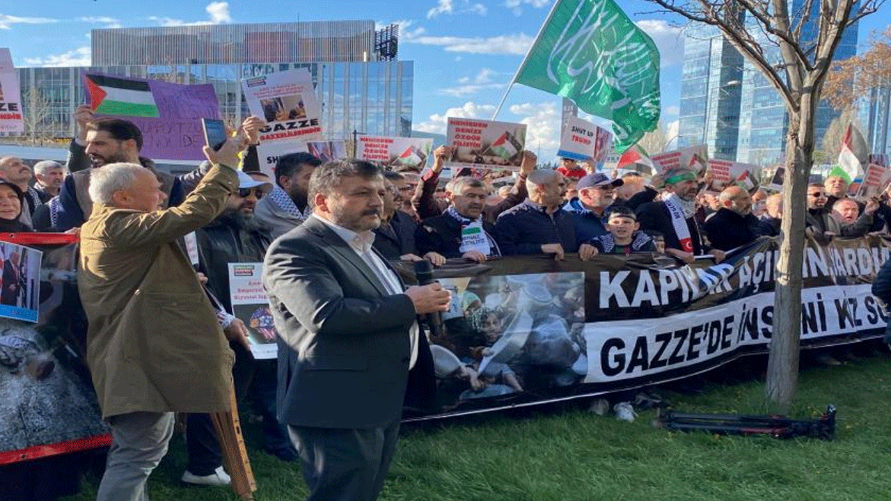 Gazze öfkesi İstanbul’da yankılandı! Konsolosluk önünde protesto