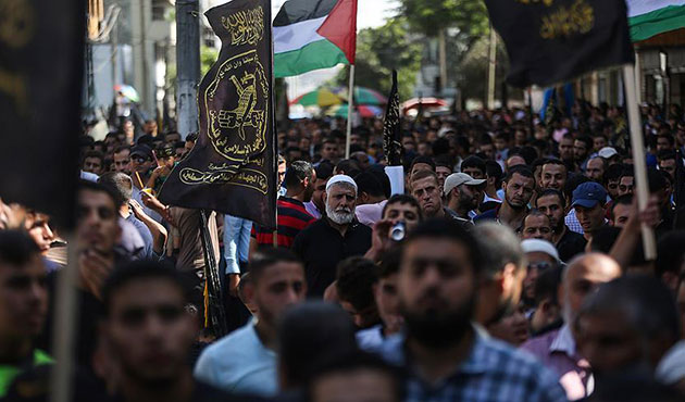 Gazze'de Filistin ayaklanmasının yıldönümü etkinliği