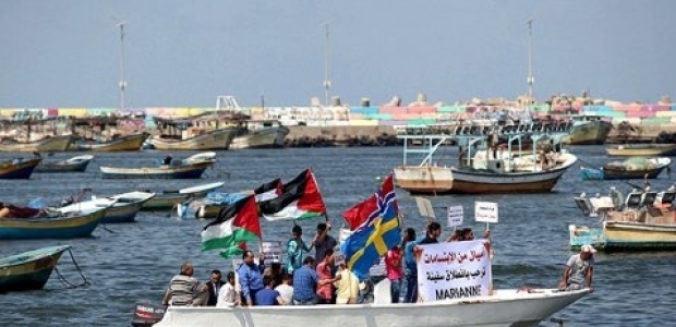 Gazze'de İsrail'deki tutuklulara destek gösterisi