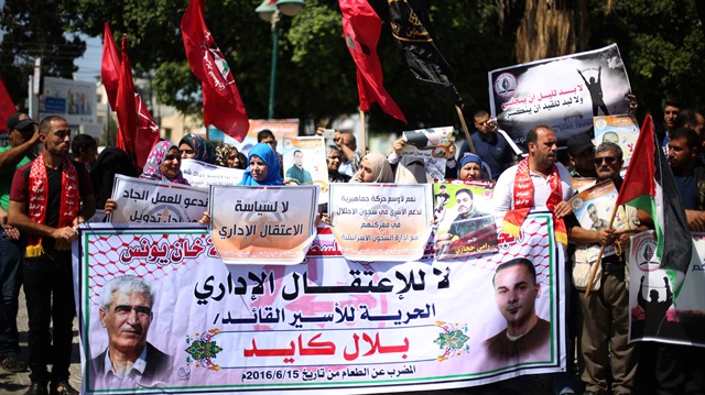 Gazze'de katil İsrail protestosu