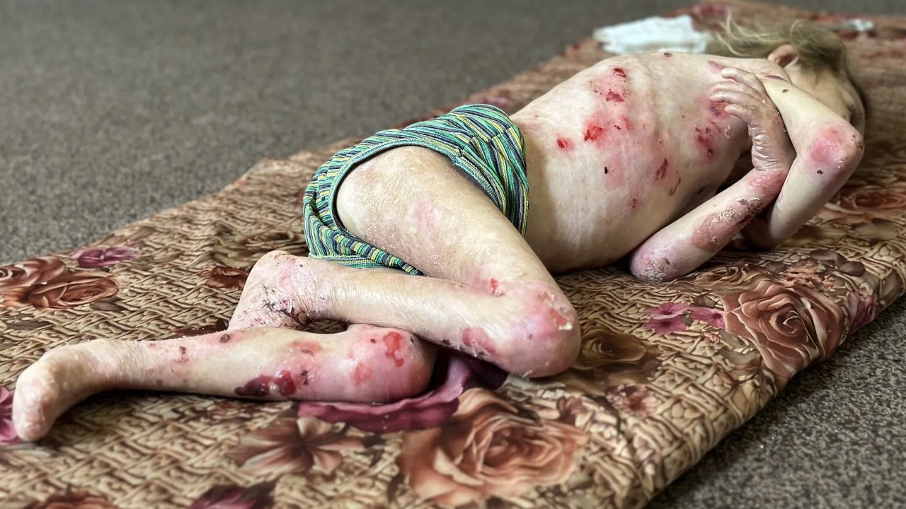 Gazze'de kelebek hastası küçük çocuk, tedavi olacağı günleri bekliyor