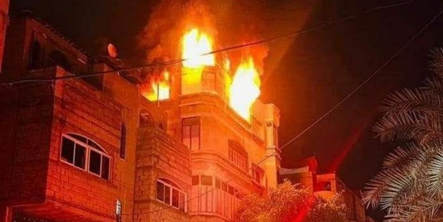 Gazze'de korkunç olay! 21 kişi yanarak can verdi