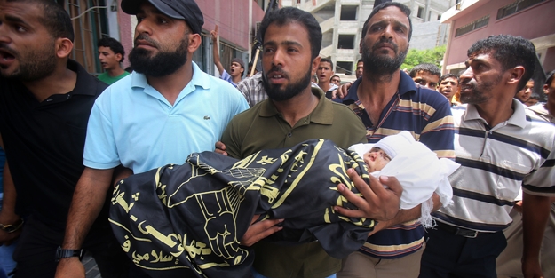 Gazze'de şehid sayısı 166, 33'ü çocuk...