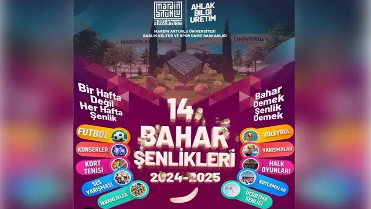 Gazze'de soykırım, Artuklu Üniversitesi'nde "Bahar Şenlikleri!"