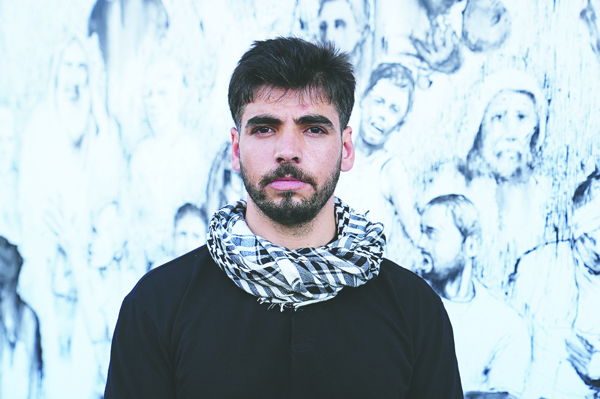 Gazze’deki acıları Üsküdar’daki dev tabloya resmetti