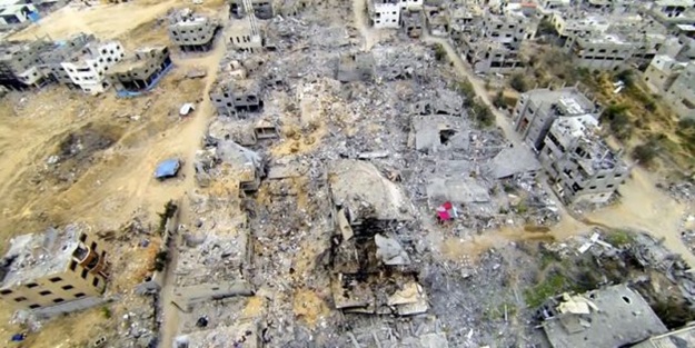 Gazze'deki katliam havadan görüntülendi / Foto haber