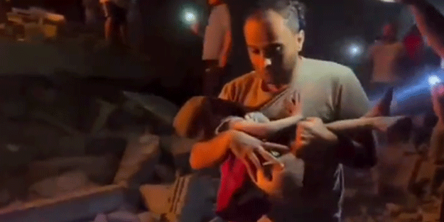 Gazze'den yürek yakan görüntü! Vicdanınız kurusun...