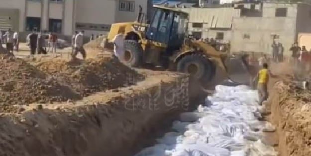 Gazze'den yürek yakan manzara! Toplu mezarlar açılmaya başlandı