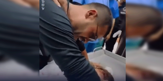 Gazzeli babadan şehit kızına yürek yakan veda!