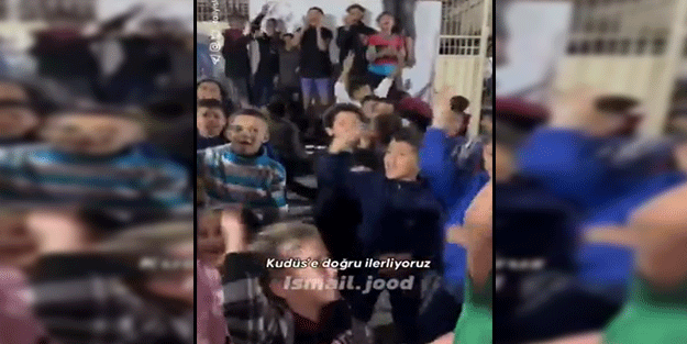 Gazzeli çocuklar siyoniste böyle meydan okudu!