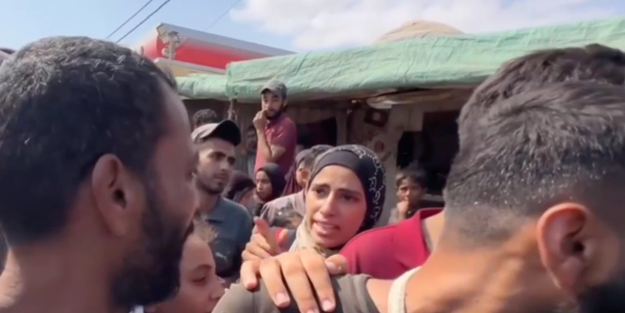 Gazzeli kadın, eşinin hayatta olduğunu öğrenince büyük bir sevinç yaşadı