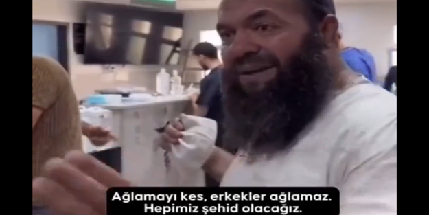  Gazzeli yaralı adamın yürek yakan seslenişi: 'Ne ağlıyorsunuz? Burası cihat topraklarıdır!'