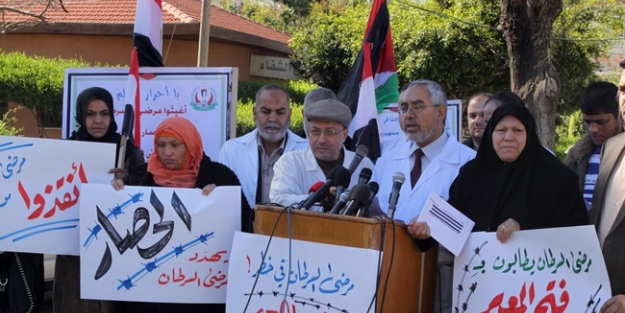  Gazze'lilerden Mısır'a Refah protestosu