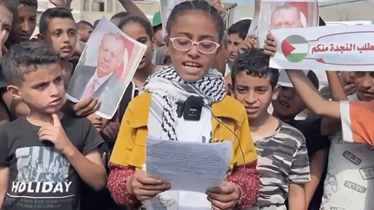 Gazze’nin çocuklarından Erdoğan’a: Umudumuz Allah'tan sonra sizdedir