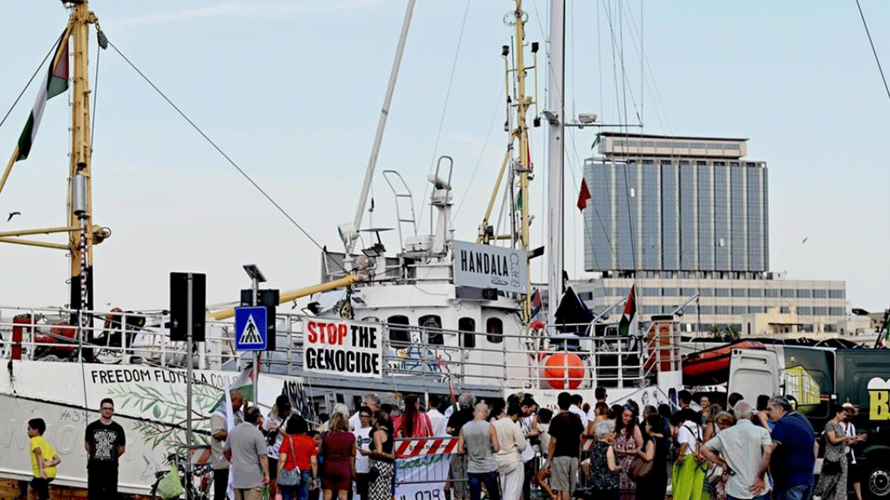Gazze'ye özgürlük seferi yeniden başladı! Handala gemisi İtalya’dan yola çıktı