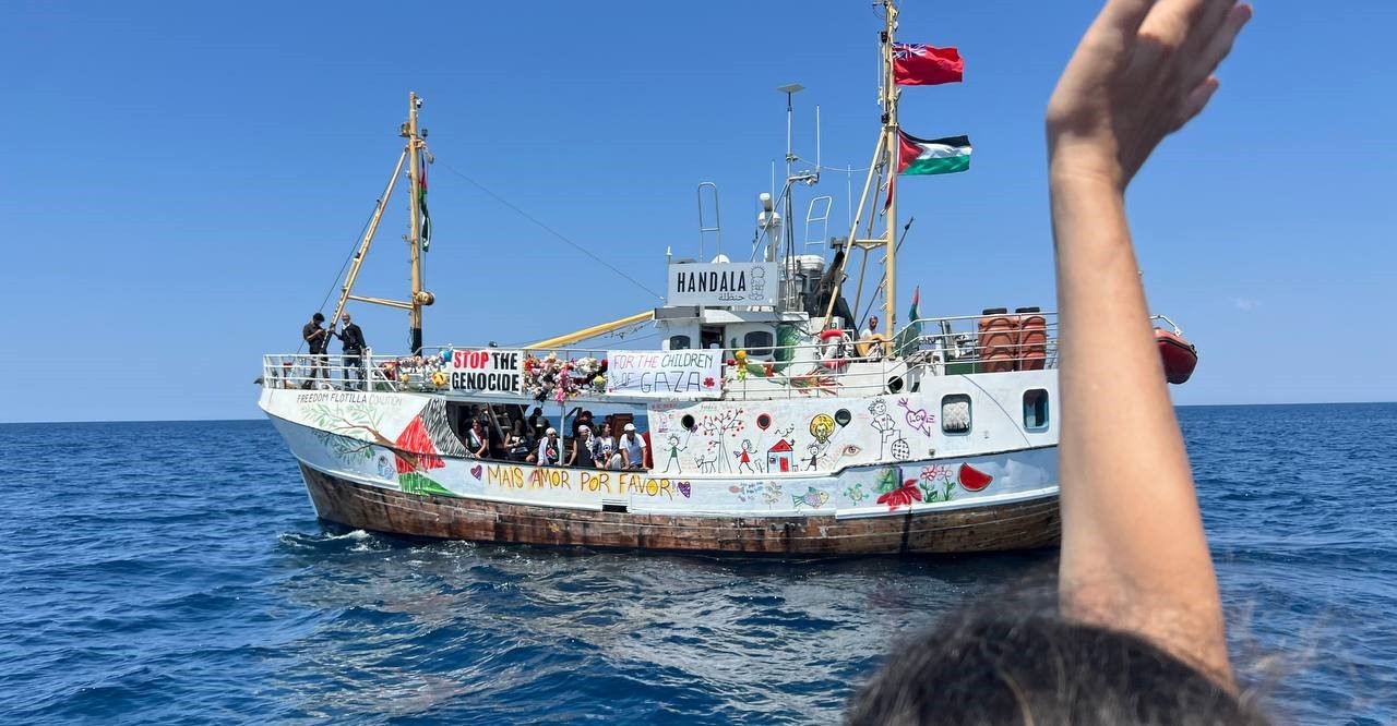 Gazze’ye yardım için yola çıkan Handala gemisinden güzel haber!