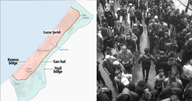 Gazze’yi "Yeşil hat ile bölme Planı: Barış Maskesiyle Kalıcı İşgal Dayatılıyor