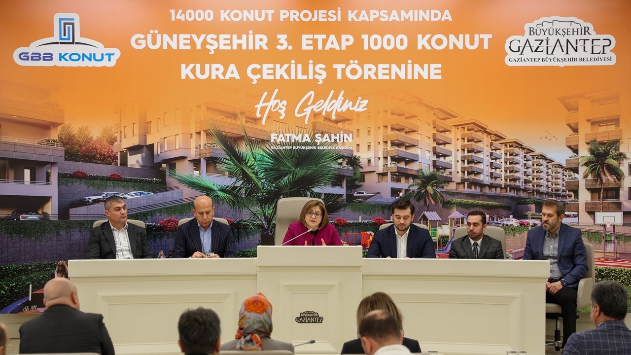 GBB Konut Güneyşehir 3'üncü etap hak sahipliği kuraları çekildi