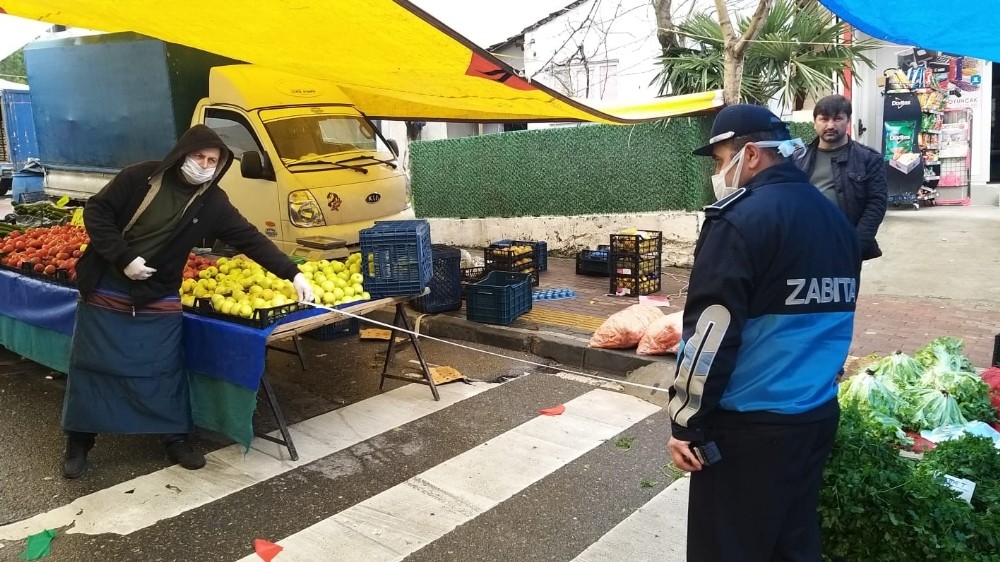 Gebze’de Pazar yerlerinde denetimler sürüyor 
