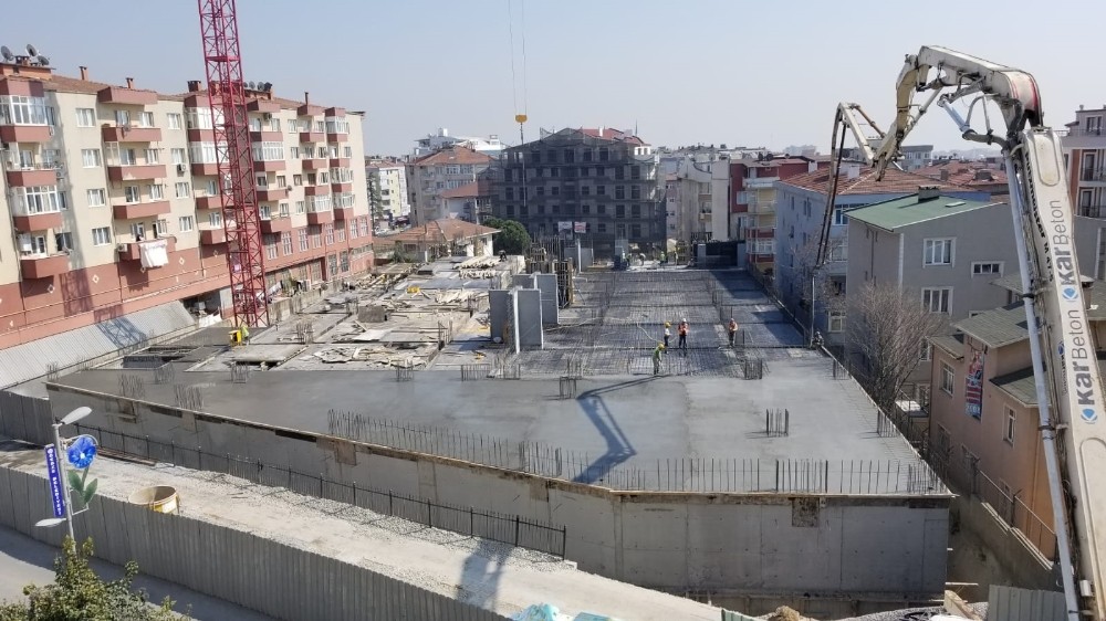 Gebze’nin yeni otoparkının yapım çalışmaları sürüyor 