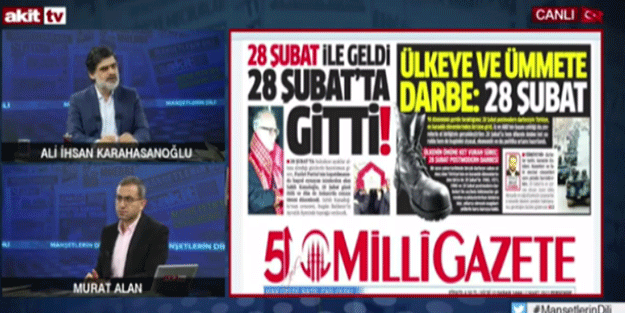 Geç gelen haber! Akit yazdı Milli gazete hatırladı