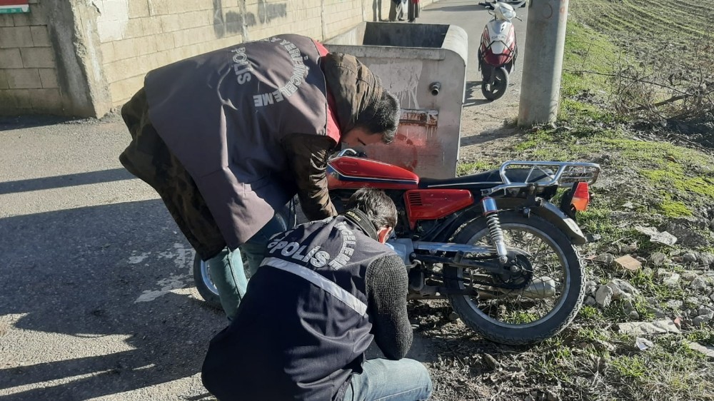 Gece çalınan motosiklet bulundu: 4 gözaltı 