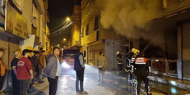 Gece yarısı korkutan yangın