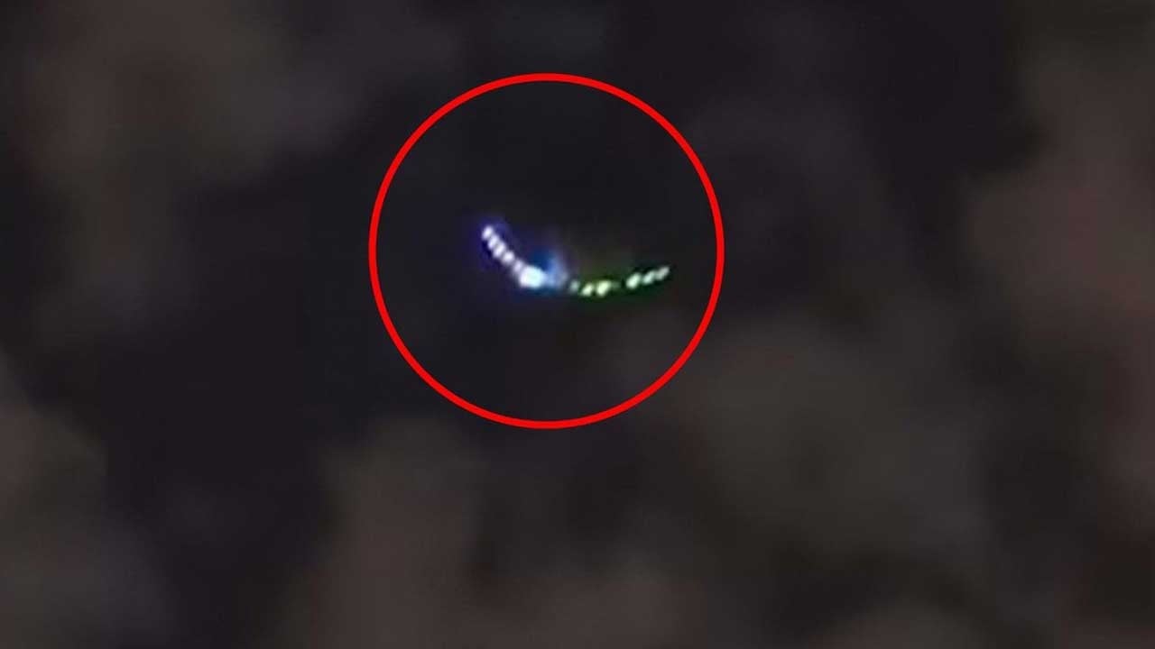 Gece yarısı ortaya çıkan esrarengiz cisim!
